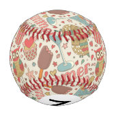 Balle De Baseball Motif D'Été Avec Glace (Dos)