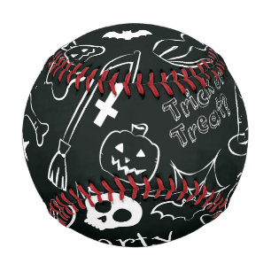 Balle De Baseball Motif d'Halloween
