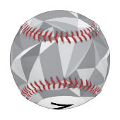 Balle De Baseball Motif diamant Monogram - Polygone Abstrait (Dos)