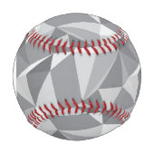 Balle De Baseball Motif diamant Monogram - Polygone Abstrait (Devant)