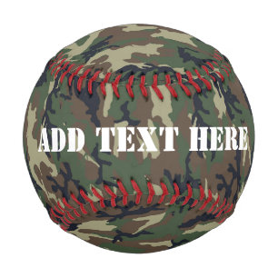 Balle De Baseball Motif du camouflage vert militaire