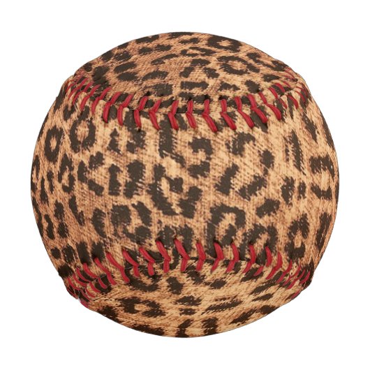 Balle De Baseball motif empreinte de léopard (Devant)