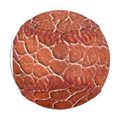 Balle De Baseball Motif en cuir Monogramme (Devant)