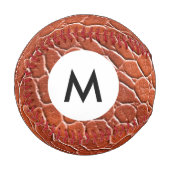 Balle De Baseball Motif en cuir Monogramme (Devant Gauche)