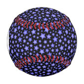 Balle De Baseball Motif étoile Monogramme (Devant)