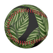 Balle De Baseball Motif Feuille tropical (Devant Gauche)