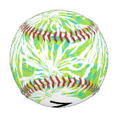 Balle De Baseball Motif Feuille Tropical Palm (Dos)