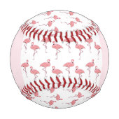 Balle De Baseball Motif Flamant Rose (Dos)