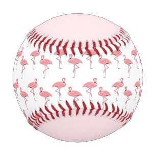 Balle De Baseball Motif Flamant Rose