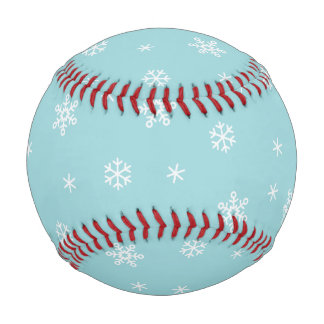 Balle De Baseball Motif flocon de neige cyan pour les Fêtes