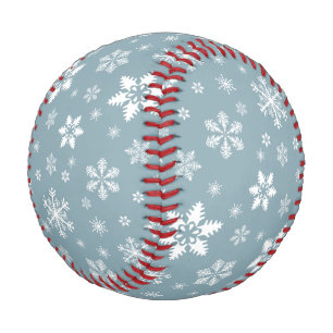Balle De Baseball Motif Flocon de Neige, Flocons de Neige Blancs, Ne