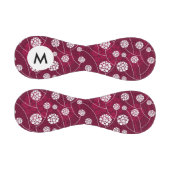 Balle De Baseball Motif floral Abstrait monogramme (Panneaux)