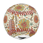 Balle De Baseball Motif floral d'été en feuille (Dos)