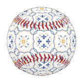 Balle De Baseball Motif floral monogramme 5 (Devant)