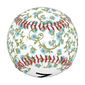 Balle De Baseball Motif floral monogramme 7 (Dos)