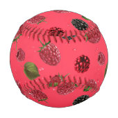Balle De Baseball Motif framboise (Dos)