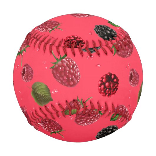 Balle De Baseball Motif framboise (Devant)