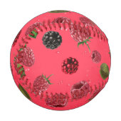 Balle De Baseball Motif framboise (Devant Gauche)