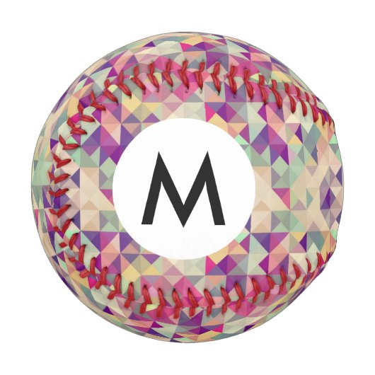 Balle De Baseball Motif géométrique Hipsters vintage. (Devant Gauche)