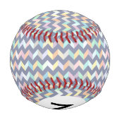 Balle De Baseball Motif géométrique Monogramme (Dos)