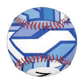 Balle De Baseball Motif géométrique Monogramme 2 (Dos)