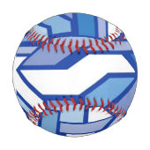 Balle De Baseball Motif géométrique Monogramme 2 (Devant)