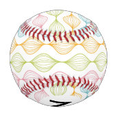 Balle De Baseball Motif horizontal coloré (Dos)