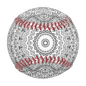 Balle De Baseball Motif Mandala complexe (Dos)
