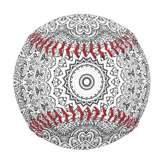 Balle De Baseball Motif Mandala complexe (Devant)