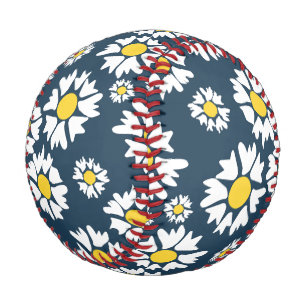 Balle De Baseball Motif marguerite, Motif floral, Marguerites blanch