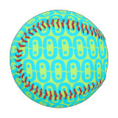 Balle De Baseball motif moderne et coloré (Devant Gauche)