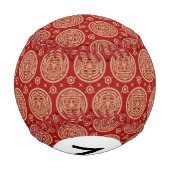 Balle De Baseball Motif Monogram Aztec (Dos)