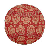 Balle De Baseball Motif Monogram Aztec (Devant)