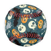 Balle De Baseball Motif Monogram Halloween (Devant)