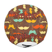 Balle De Baseball Motif Monogram Mustache (Dos)