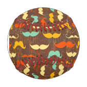 Balle De Baseball Motif Monogram Mustache (Devant)