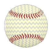 Balle De Baseball Motif Monogram Pastel Chevron (Devant)