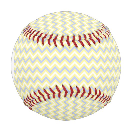 Balle De Baseball Motif Monogram Pastel Chevron (Devant)