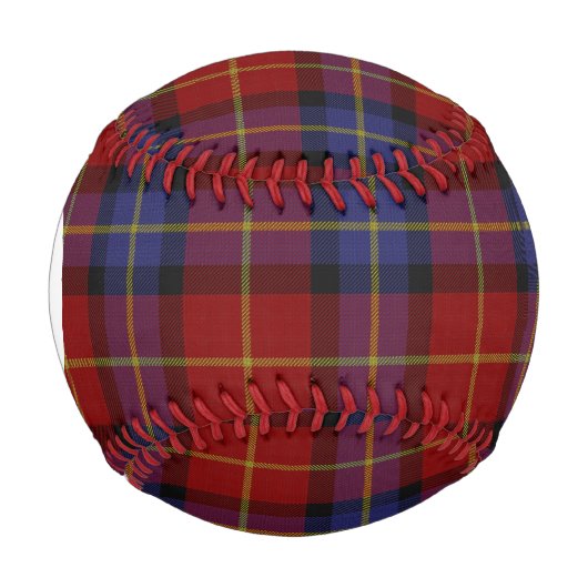 Balle De Baseball Motif Monogram Tartan (Devant)