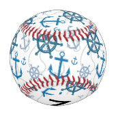 Balle De Baseball Motif nautique (Dos)