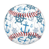 Balle De Baseball Motif nautique (Devant)
