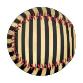 Balle De Baseball Motif rayé à rayure jaune gothique (Devant Gauche)