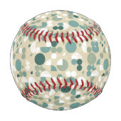 Balle De Baseball Motif rétro Abstrait Monogramme (Devant)