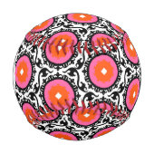 Balle De Baseball Motif rose Suzani (Devant)
