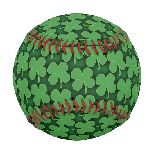 Balle De Baseball Motif shamrock (Devant)