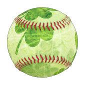 Balle De Baseball Motif Shamrock vert (Dos)