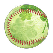 Balle De Baseball Motif Shamrock vert (Devant Gauche)