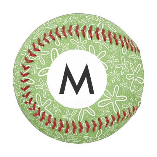 Balle De Baseball Motif Shell sur Arrière - plan localisé (Devant Gauche)