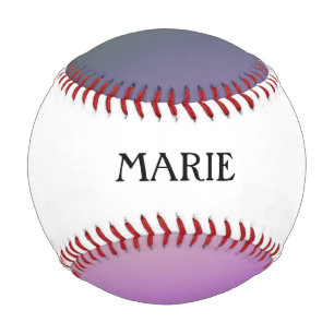 Balle De Baseball Motif spirale cool avec nom