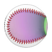 Balle De Baseball Motif spirale cool avec nom (Devant Gauche)